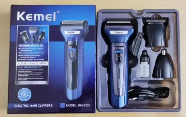 Kemei Km 6330 3 In 1 Hair Clipper Grooming Kit Trimmer - Image 3