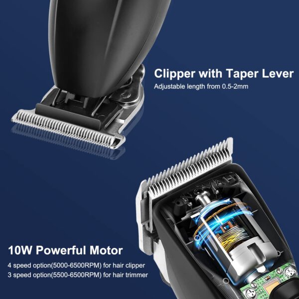 HTC Professional Hair Clipper (4-Detachable Combs) - Image 3