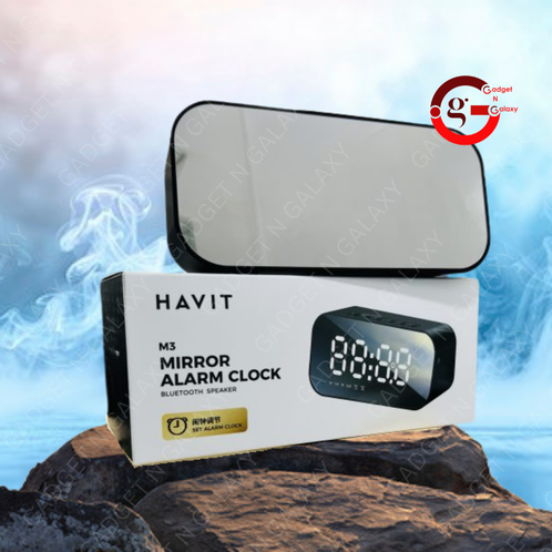 Havit M3 Smart Wireless Bluetooth Speaker-Black with Alarm Clock - Image 2