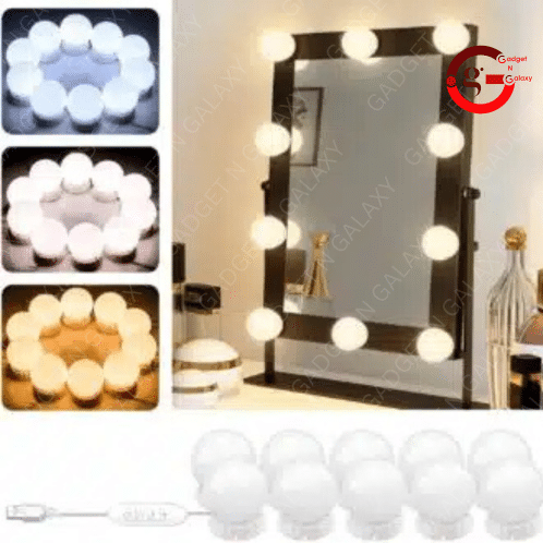 Dressing Table Mirror Light, Super Bright 10 LED Lights – 3 Modes with USB Type - Image 4